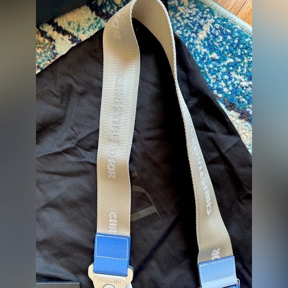 Dior x Daniel Arsham Blue Ombré Saddle Bag - Picture 7 of 7